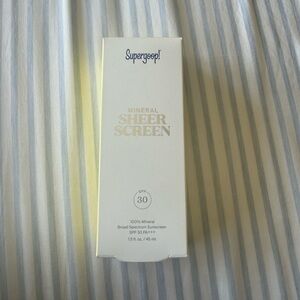 Supergoop! Mineral Sheer Screen SPF 30 - White and Navy Accents